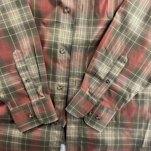 Cabelas Shirt Male Size L Long Sleeve Solid Multicolor Casual Outdoor Formal - Picture 2 of 7